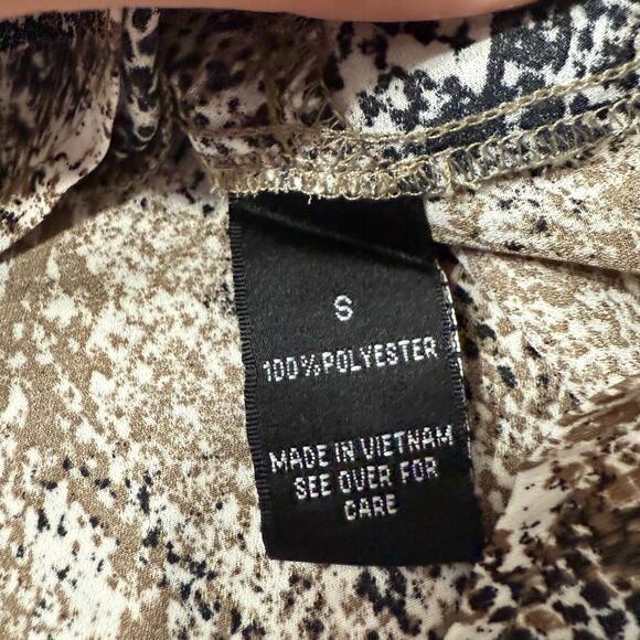 I.N. San Fransisco Snake Print Tie Knot Front Top Small - Picture 4 of 10